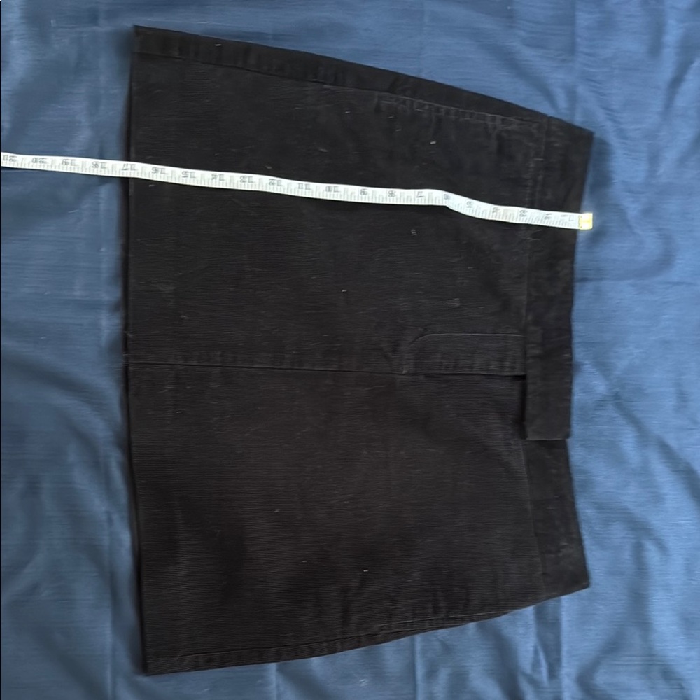 J. Crew Black corduroy skirt